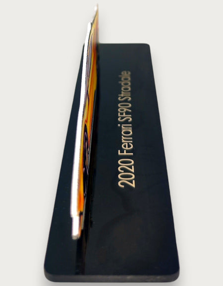 2020 Ferrari SF90 Stradale (2) Metal Car Wall Art, Color 2D Diecast Car Decor, Silhouette Metal Wall Art, Gift For Car Lovers, Detailed Color Metal Car