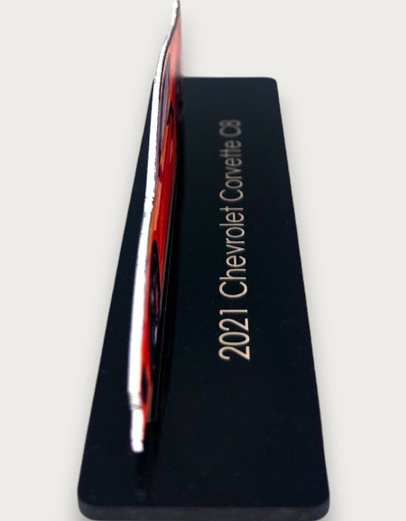 2021 Chevrolet Corvette C8 (2) Metal Car Wall Art, Color 2D Diecast Car Decor, Silhouette Metal Wall Art, Gift For Car Lovers, Detailed Color Metal Car