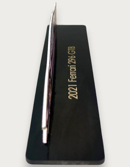 2021 Ferrari 296 GTB (1) Metal Araba Duvar Sanatı, Renkli 2D Pres Döküm Araba Dekoru, Siluet Metal Duvar Sanatı, Araba Severler İçin Hediye, Ayrıntılı Renkli Metal Araba