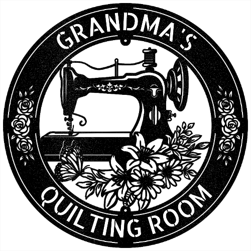 Sewing Sign - Personalized Metal Sign for Quilting Room Decor