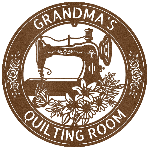 Sewing Sign - Personalized Metal Sign for Quilting Room Decor