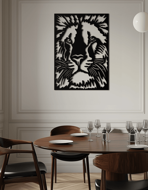 Load image into Gallery viewer, Tiger Face Metal Wall Art - Steel Wall Decor for Home and Office - KAF005
