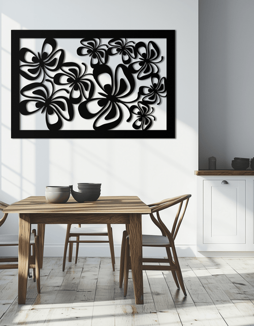 Resmi Galeri görüntüleyicisine yükleyin, Floral Burst Metal Duvar Sanatı - Ev ve Ofis için Çelik Duvar Dekoru - KAF016
