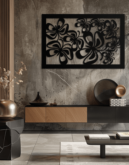 Resmi Galeri görüntüleyicisine yükleyin, Floral Burst Metal Duvar Sanatı - Ev ve Ofis için Çelik Duvar Dekoru - KAF016
