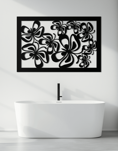 Resmi Galeri görüntüleyicisine yükleyin, Floral Burst Metal Duvar Sanatı - Ev ve Ofis için Çelik Duvar Dekoru - KAF016
