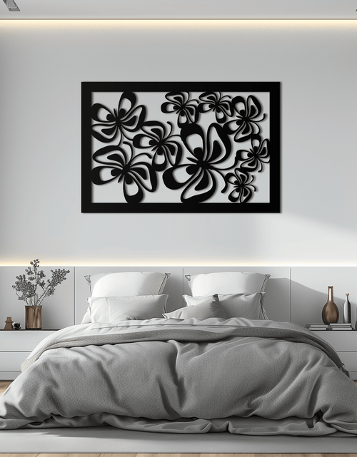 Resmi Galeri görüntüleyicisine yükleyin, Floral Burst Metal Duvar Sanatı - Ev ve Ofis için Çelik Duvar Dekoru - KAF016

