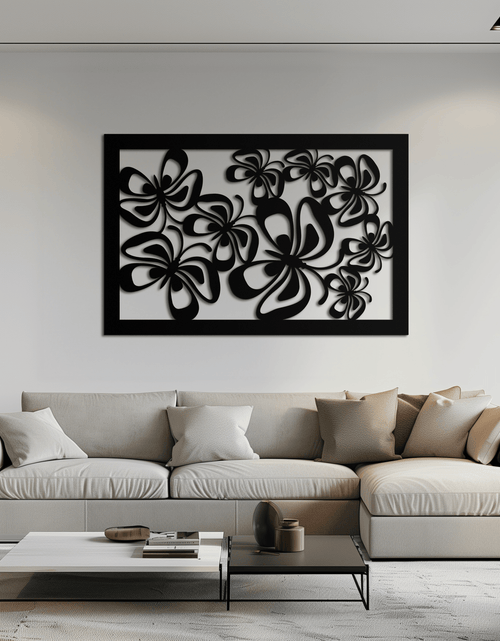 Resmi Galeri görüntüleyicisine yükleyin, Floral Burst Metal Duvar Sanatı - Ev ve Ofis için Çelik Duvar Dekoru - KAF016

