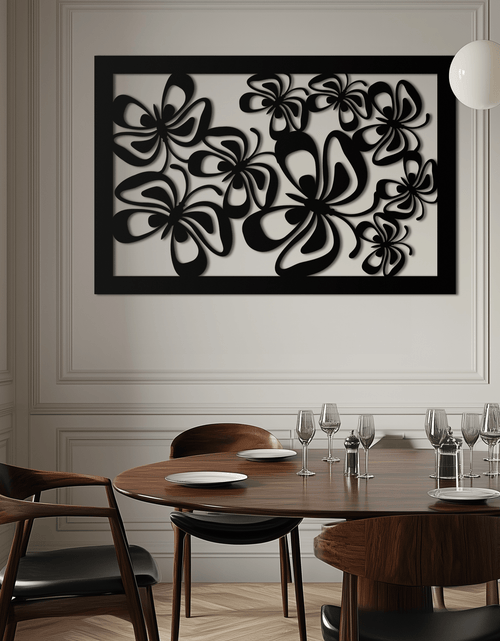 Resmi Galeri görüntüleyicisine yükleyin, Floral Burst Metal Duvar Sanatı - Ev ve Ofis için Çelik Duvar Dekoru - KAF016
