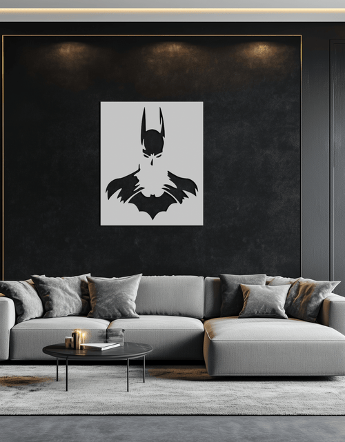 Load image into Gallery viewer, Dark Knight Metal Wall Art - Modern Steel Wall Decor - KAF034
