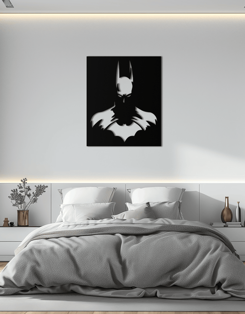 Load image into Gallery viewer, Dark Knight Metal Wall Art - Modern Steel Wall Decor - KAF034
