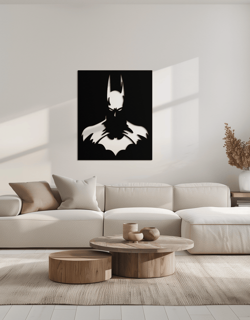 Load image into Gallery viewer, Dark Knight Metal Wall Art - Modern Steel Wall Decor - KAF034
