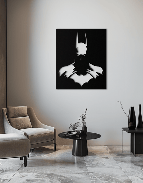 Load image into Gallery viewer, Dark Knight Metal Wall Art - Modern Steel Wall Decor - KAF034
