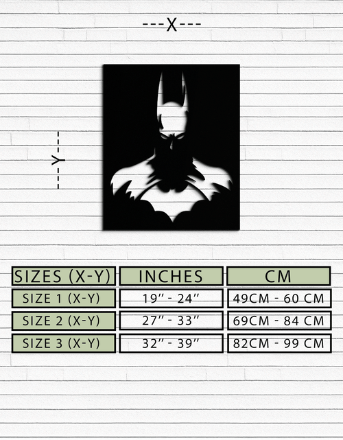 Load image into Gallery viewer, Dark Knight Metal Wall Art - Modern Steel Wall Decor - KAF034
