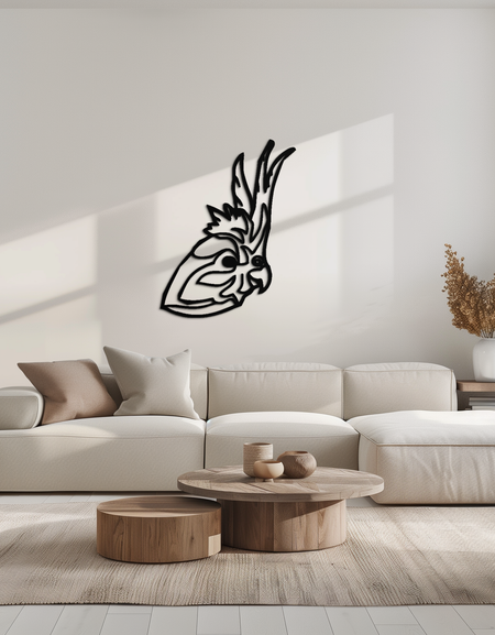 Horoz Metal Duvar Sanatı - Modern Çiftlik Evi Çelik Dekoru - KAF037