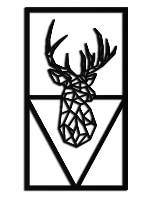Load image into Gallery viewer, Geometric Deer Metal Wall Art - Modern Steel Wall Decor - KAF040
