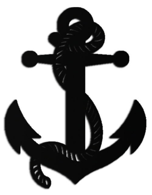Load image into Gallery viewer, Nautical Anchor Metal Wall Art - Steel Wall Decor for Home and Office - KAF044
