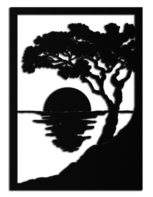 Load image into Gallery viewer, Sunset Tree Metal Wall Art - Nature-Inspired Steel Wall Decor - KAF047
