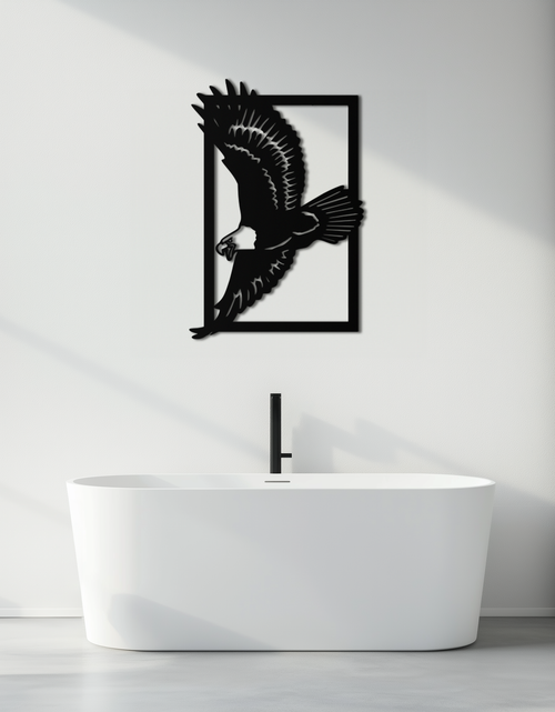 Resmi Galeri görüntüleyicisine yükleyin, Majestic Eagle Metal Duvar Sanatı - Ev ve Ofis için Çelik Duvar Dekoru - KAF055
