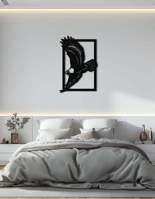 Resmi Galeri görüntüleyicisine yükleyin, Majestic Eagle Metal Duvar Sanatı - Ev ve Ofis için Çelik Duvar Dekoru - KAF055
