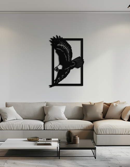 Resmi Galeri görüntüleyicisine yükleyin, Majestic Eagle Metal Duvar Sanatı - Ev ve Ofis için Çelik Duvar Dekoru - KAF055
