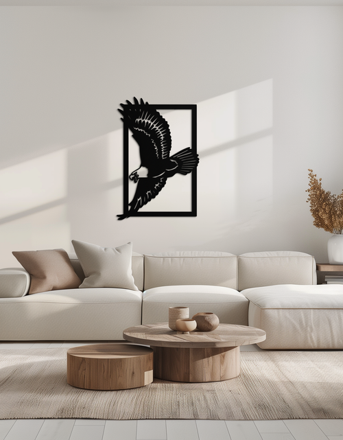 Resmi Galeri görüntüleyicisine yükleyin, Majestic Eagle Metal Duvar Sanatı - Ev ve Ofis için Çelik Duvar Dekoru - KAF055
