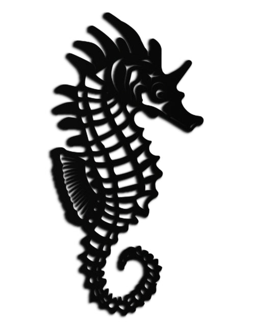 Load image into Gallery viewer, Elegant Seahorse Metal Wall Art - Ocean-Inspired Minimalist Decor - KAF057

