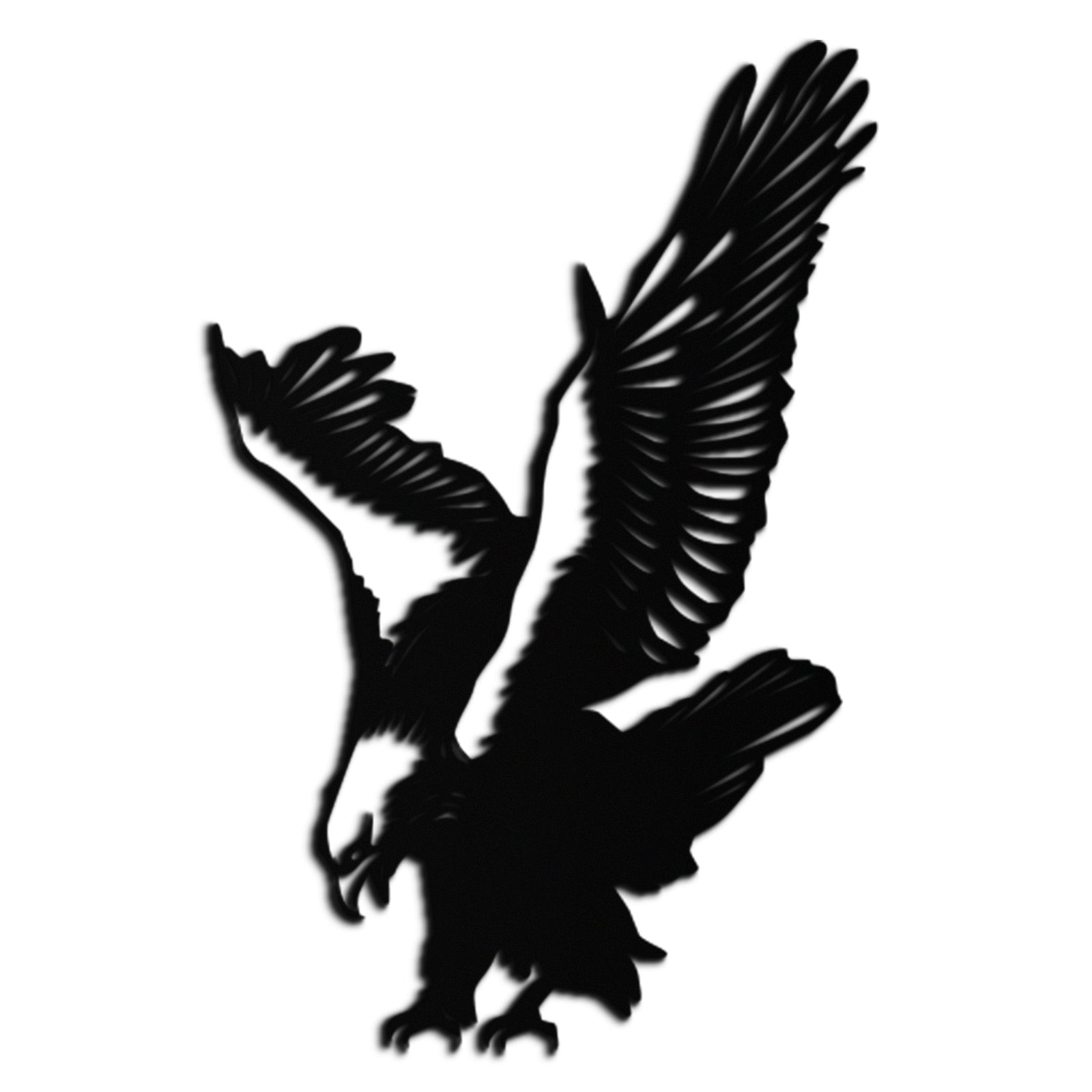 Majestic Eagle Metal Duvar Sanatı - Güçlü Çelik Kuş Silüeti - KAF059