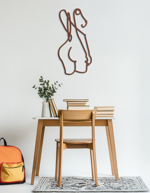 Load image into Gallery viewer, Abstract Female Line Art Metal Wall Decor - KAF082
