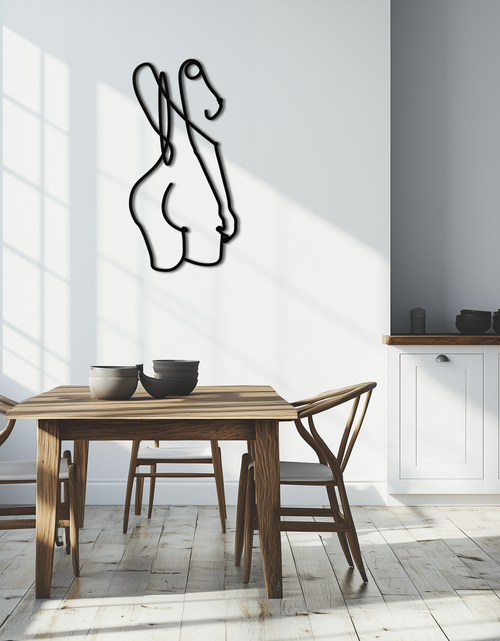 Load image into Gallery viewer, Abstract Female Line Art Metal Wall Decor - KAF082

