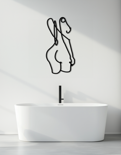 Load image into Gallery viewer, Abstract Female Line Art Metal Wall Decor - KAF082
