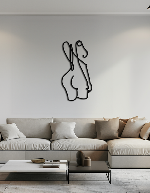 Load image into Gallery viewer, Abstract Female Line Art Metal Wall Decor - KAF082
