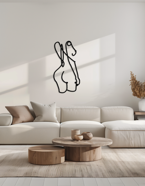 Load image into Gallery viewer, Abstract Female Line Art Metal Wall Decor - KAF082
