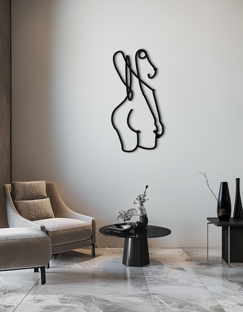 Load image into Gallery viewer, Abstract Female Line Art Metal Wall Decor - KAF082
