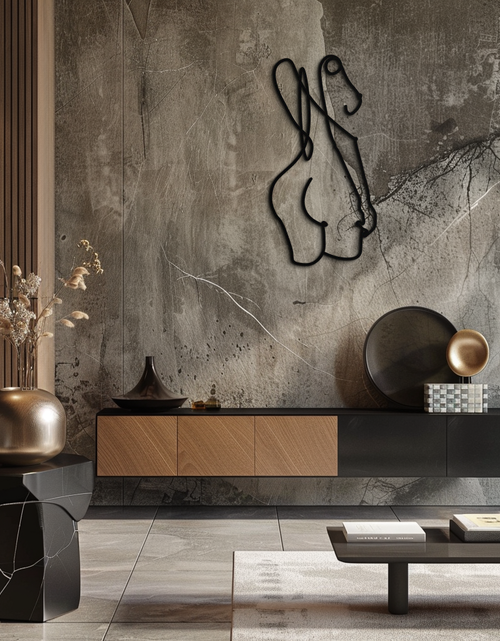 Load image into Gallery viewer, Abstract Female Line Art Metal Wall Decor - KAF082

