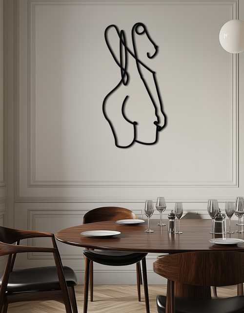 Load image into Gallery viewer, Abstract Female Line Art Metal Wall Decor - KAF082
