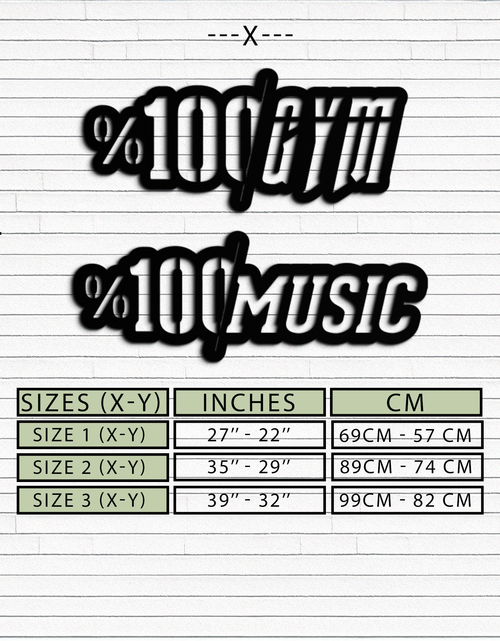 Resmi Galeri görüntüleyicisine yükleyin, %100 Spor Salonu ve Müzik Metal Duvar Sanatı - Fitness ve Müzik Tutkunları Dekoru - KAF091
