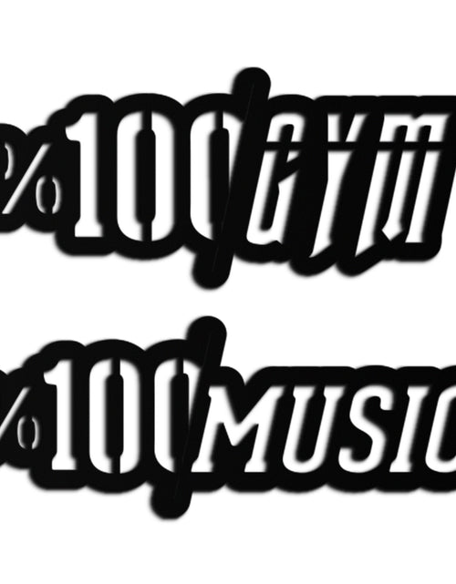 Resmi Galeri görüntüleyicisine yükleyin, %100 Spor Salonu ve Müzik Metal Duvar Sanatı - Fitness ve Müzik Tutkunları Dekoru - KAF091
