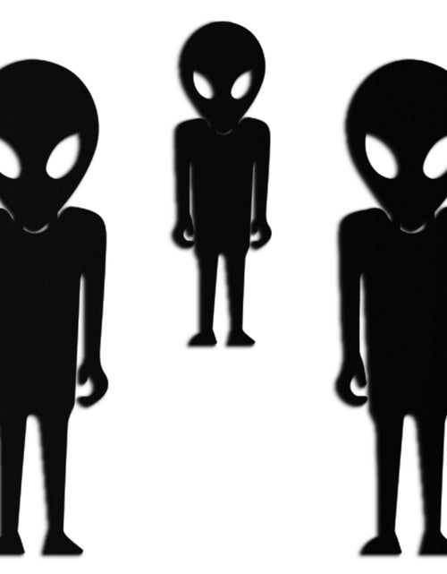 Load image into Gallery viewer, Alien Trio Metal Wall Art - Futuristic Sci-Fi Themed Wall Decor - KAF097
