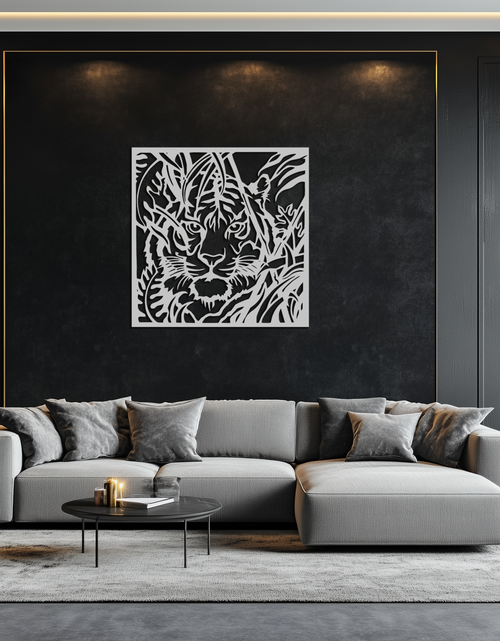 Load image into Gallery viewer, Tiger Metal Wall Art - Jungle-Inspired Modern Steel Wall Decor - KAF102
