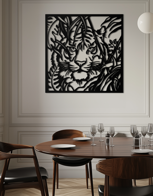 Load image into Gallery viewer, Tiger Metal Wall Art - Jungle-Inspired Modern Steel Wall Decor - KAF102
