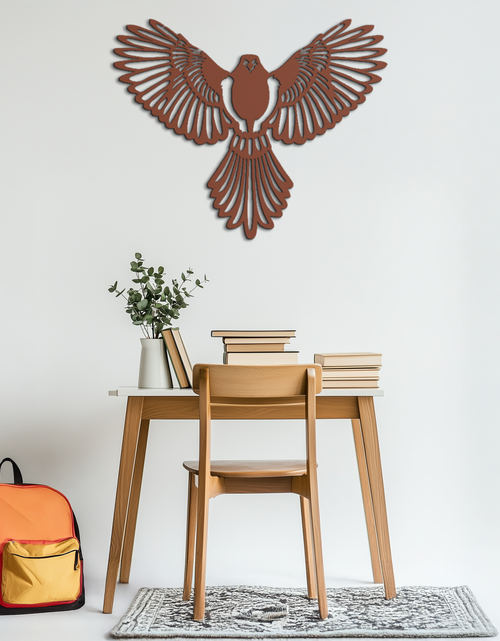 Load image into Gallery viewer, Flying Bird Metal Wall Art – Modern Minimalist Bird Silhouette Wall Decor - KAF104
