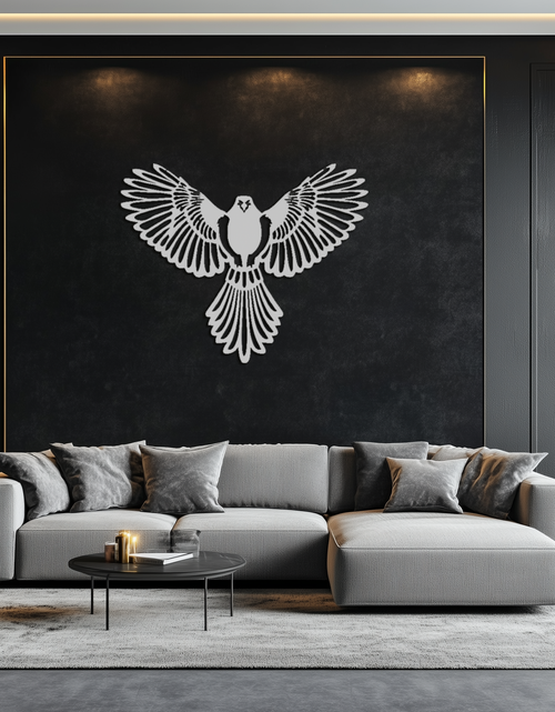 Load image into Gallery viewer, Flying Bird Metal Wall Art – Modern Minimalist Bird Silhouette Wall Decor - KAF104
