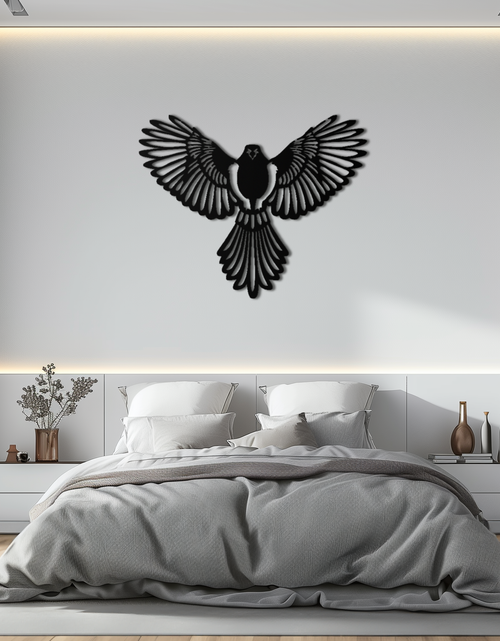 Load image into Gallery viewer, Flying Bird Metal Wall Art – Modern Minimalist Bird Silhouette Wall Decor - KAF104
