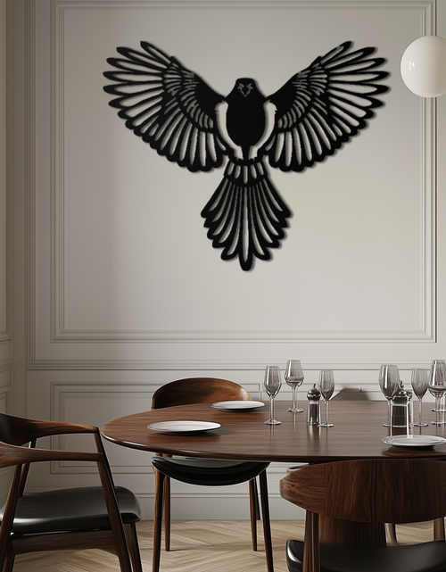 Load image into Gallery viewer, Flying Bird Metal Wall Art – Modern Minimalist Bird Silhouette Wall Decor - KAF104
