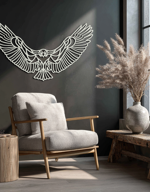 Load image into Gallery viewer, Soaring Eagle Metal Wall Art - Majestic Steel Wall Decor - KAF106
