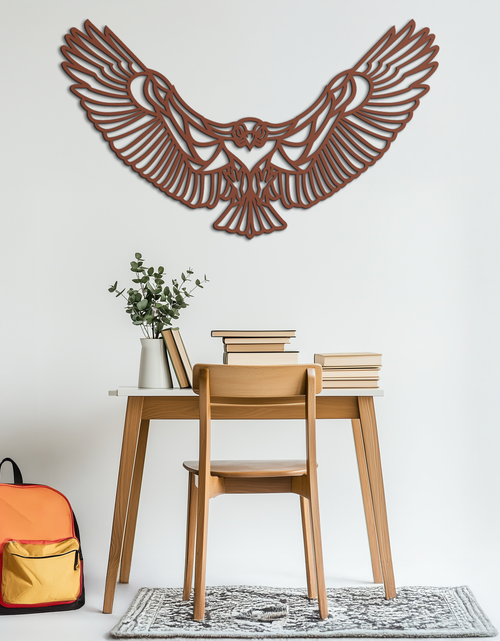 Load image into Gallery viewer, Soaring Eagle Metal Wall Art - Majestic Steel Wall Decor - KAF106
