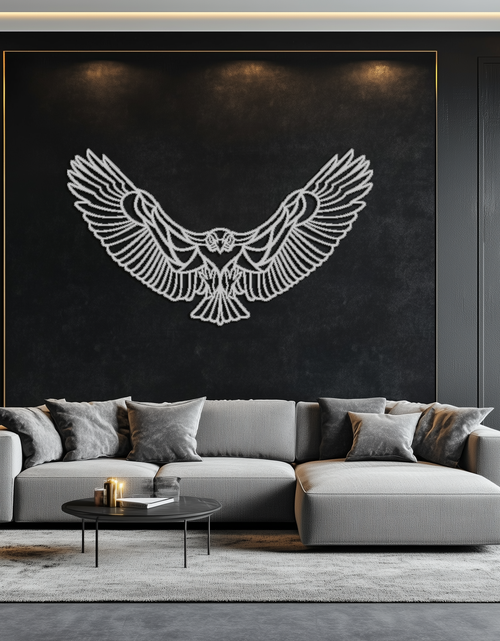 Load image into Gallery viewer, Soaring Eagle Metal Wall Art - Majestic Steel Wall Decor - KAF106
