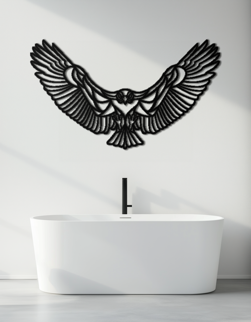 Load image into Gallery viewer, Soaring Eagle Metal Wall Art - Majestic Steel Wall Decor - KAF106
