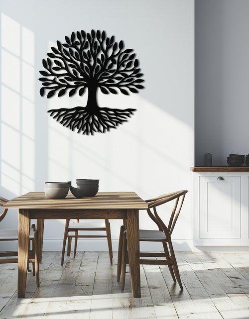 Load image into Gallery viewer, Tree of Life Metal Wall Art - Modern Steel Nature-Inspired Decor - KAF112

