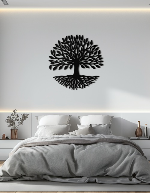 Load image into Gallery viewer, Tree of Life Metal Wall Art - Modern Steel Nature-Inspired Decor - KAF112
